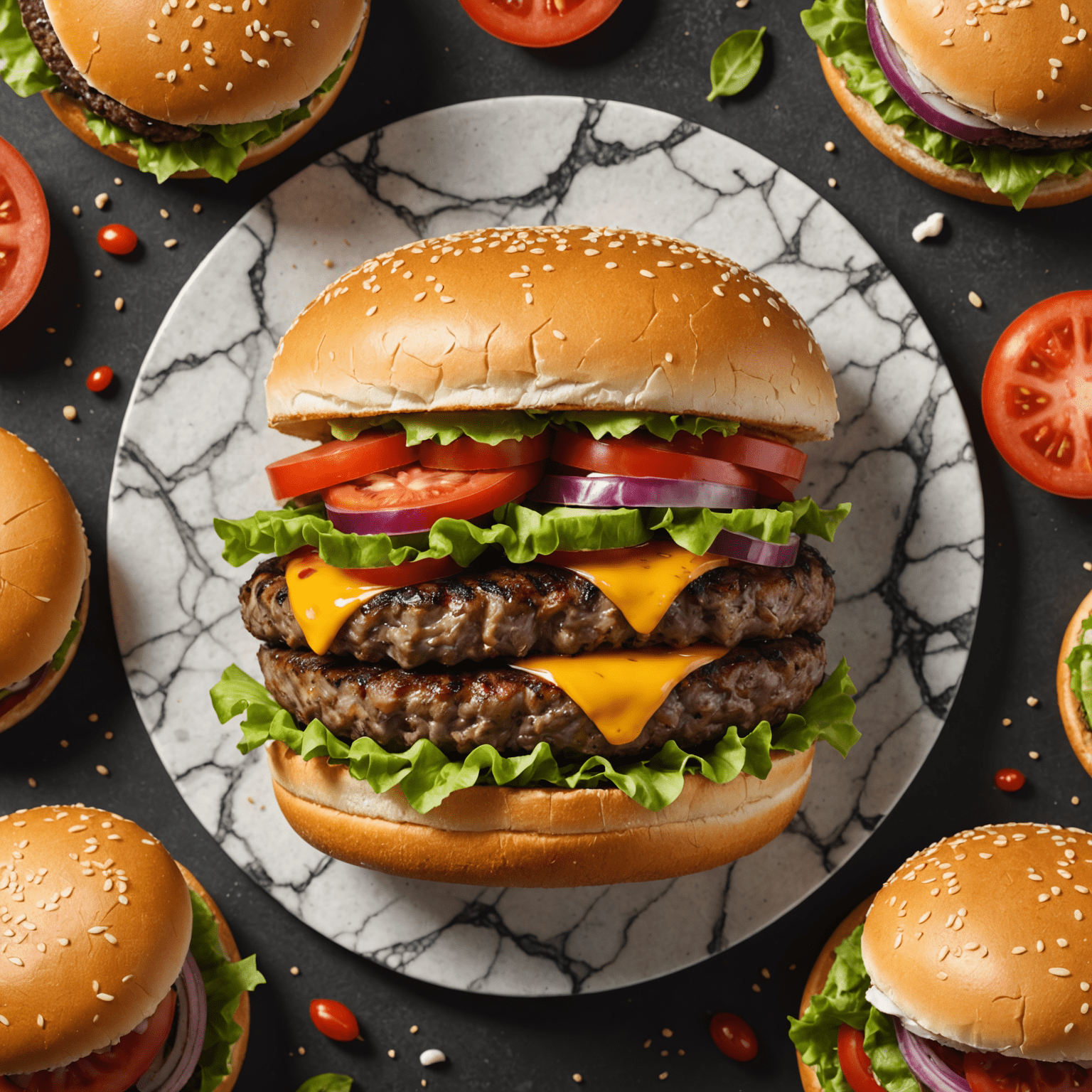 Mertikanolan Burgers logo featuring a juicy marbled beef burger with fast delivery icon
